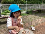 チョコマシュマロの甘いピザも作ったよ♡