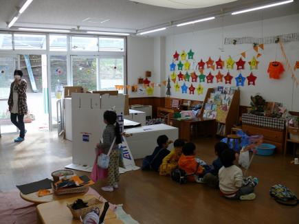 館はみ出してきています。お部屋で集まりできるのでしょうか。